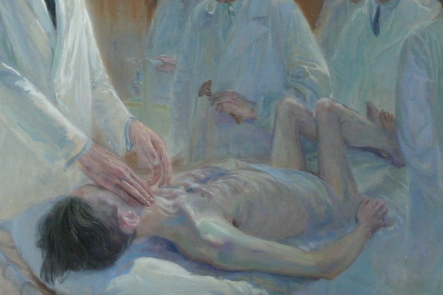 Aldo Castellani  and disciples, by Roberto Fantuzzi, Rome - 04.JPG